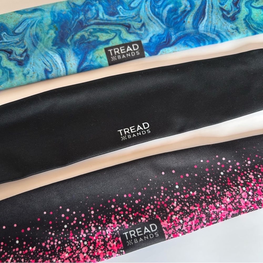 Set of 3 TreadBands Tie Back Headbands